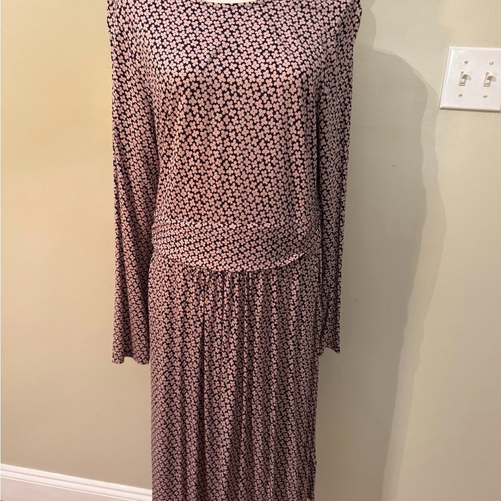 NWT Boden size 14 Pink and Blue Floral Maxi Dress 👗